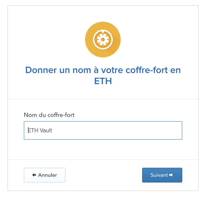 Coffre-fort Coinbase