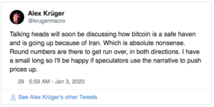 Alex Kruger Bitcoin $BTC Iran