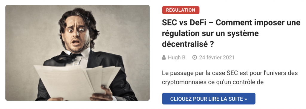 SEC vs DeFi – Comment imposer une régulation sur un système décentralisé ?