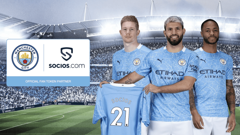 Fan token - Le club de foot Manchester City arrive sur la plateforme Socios