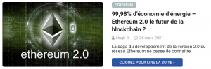 99,98% d’économie d’énergie – Ethereum 2.0 le futur de la blockchain ?