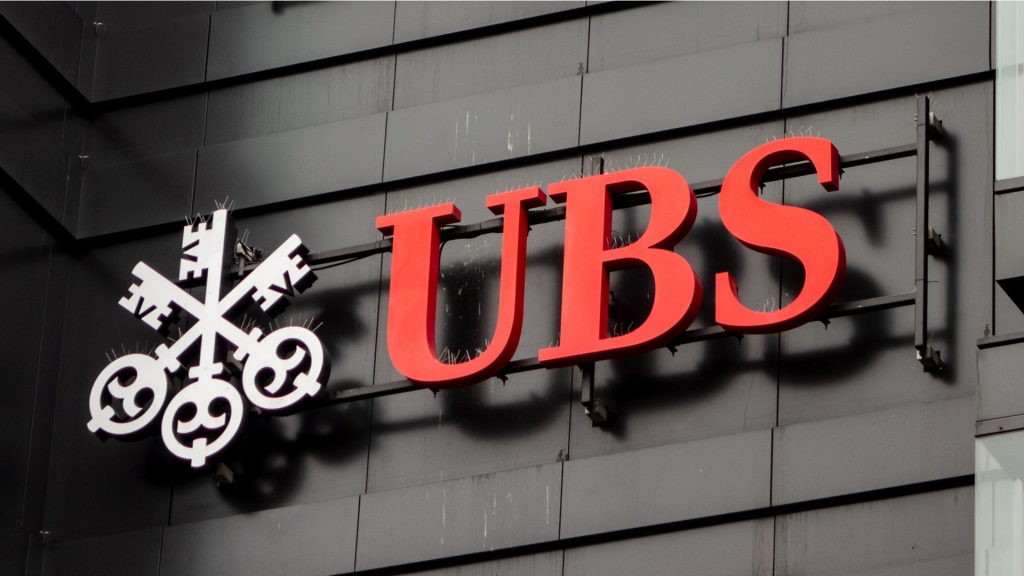 Banque Suisse UBS cryptomonnaies