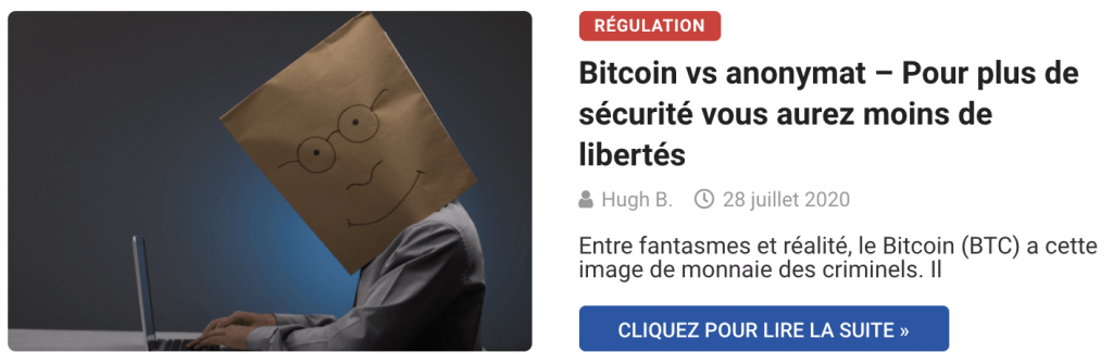 Bitcoin vs anonymat – Pour plus de sécurité vous aurez moins de libertés