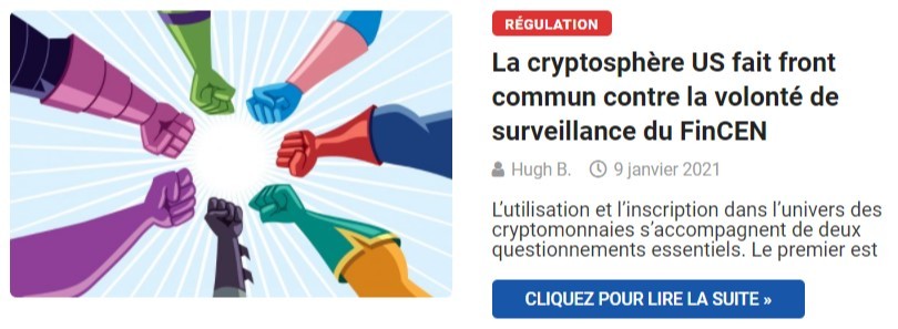 La cryptosphère US fait front commun contre la volonté de surveillance du FinCEN