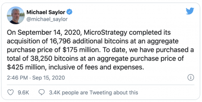 MicroStrategy achète pour 420 millions de dollars de Bitcoin
