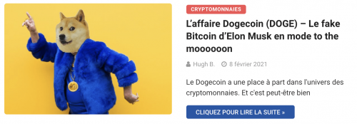 L’affaire Dogecoin (DOGE) – Le fake Bitcoin d’Elon Musk en mode to the moooooon