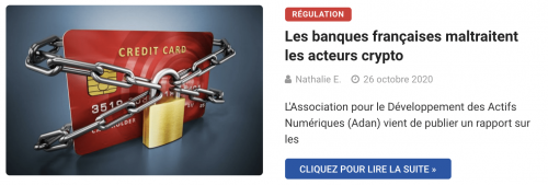 Les acteurs crypto maltraité par les banques françaises