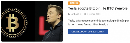 Tesla adopte Bitcoin : le BTC s’envole