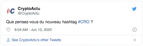 Nouveau hashtag #CRO sur Twitter