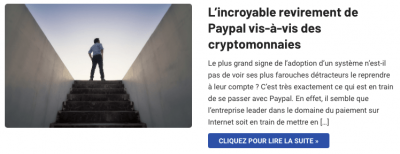 Paypal se met à la cryptomonnaie et Bitcoin